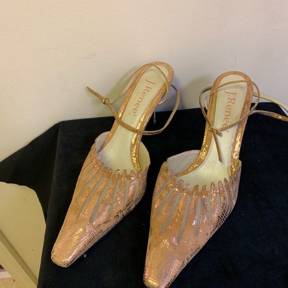 Elegant Callie by JRenee in Copper leather/sheer